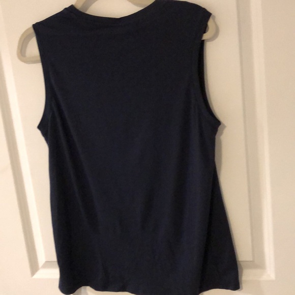 Quince Women's Navy Sleeveless Top M - Picture 6 of 7